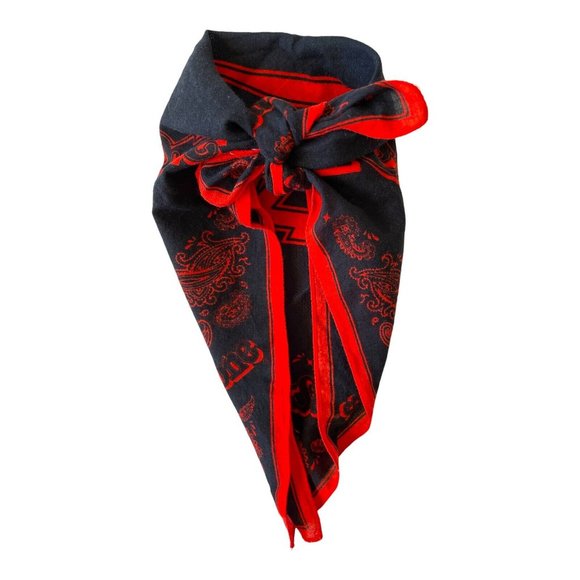 Rolling Stones Eikichi Yazawa Blood Red on Black Bandana - Picture 2 of 9